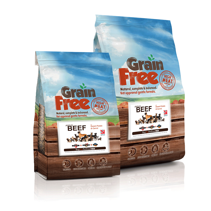 Angus Beef Sweet Potato Carrot Grain Free Dog Food 6Kg or 12Kg